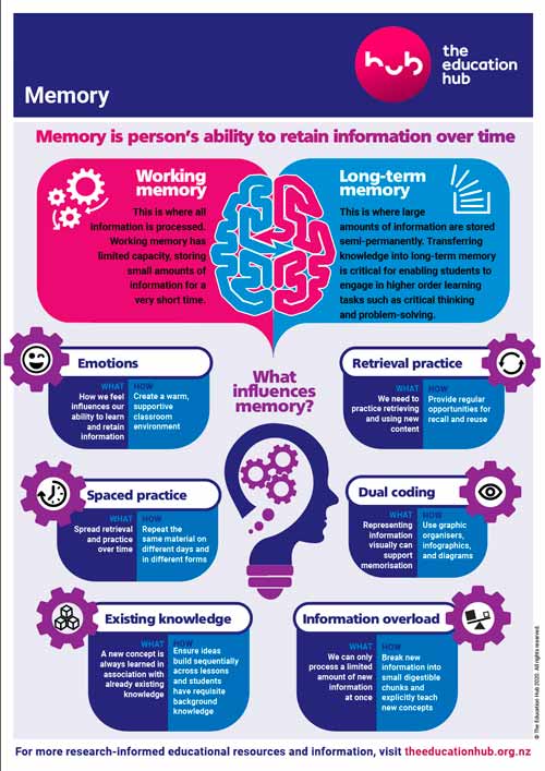 How your Memory works infographic